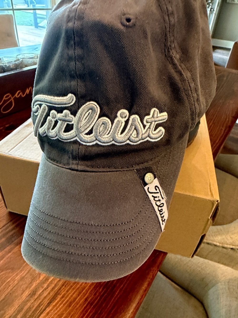 Titleist Gray Embroidered Script Golf Cap